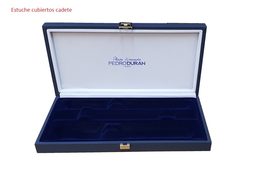 Estuche forrado cubiertos cadete c/c 250x131x31 mm.